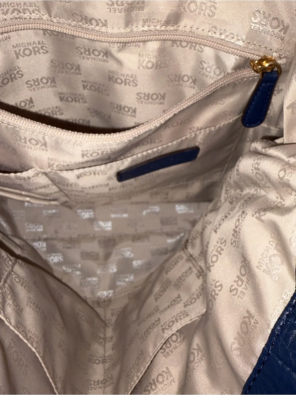 Michael Kors Tristan Large Shoulder Tote with Gold Hardware